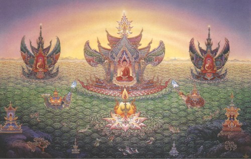 Lord Buddha and His Disciples The Pure Realms - Buddha Land