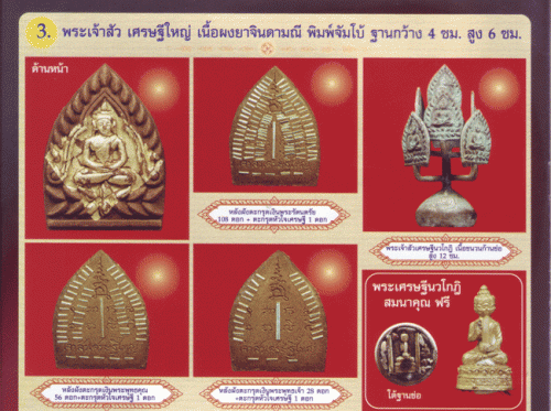 Jao Sua Luang PorJerd 2556 BE amulets edition booklet