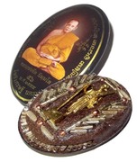 Locket Jumbo Mang Mee Sri Sukh (Pim Roop Khai Dtem Ongk) - 56 Takrut Pra Puttakun Spell Inserts + Pra Sivali Locket Jumbo Mang Mee Sri Sukh (Pim Roop Khai Dtem Ongk) - 56 Takrut Pra Puttakun Spell Inserts + Pra Sivali