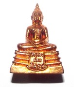 Pra Luang Por Sotorn Loi Ongk Statuette - Nuea Tong Tip (Divine Gold) - Benja Nava Mongkol Edition 2555 BE - Wat Sotorn Voraram