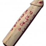 Palad Khik Dtuean Pay Early Warning Amulet - Nuea Mai Rak Sorn Dtaay Prai Hand Carved & Inscription from Rare Holy Spirit Tree Wood - Pra Ajarn Waet Surint