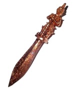 Prakhan magic Sceptre Knife for Exorcism, Protection and Wealth - Nava Loha