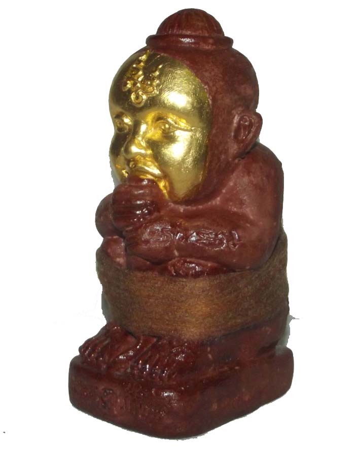 Kumarn Tong Run Sud Taay 27 Gote Large Size Bucha Statue 8 x 6 x 15 Cm, from Luang Por Goy