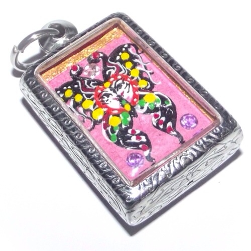 Taep Jamlaeng Butterfly King Amulet Taep Jamlaeng Butterfly King Amulet pink Kroo Ba Krissana Intawano
