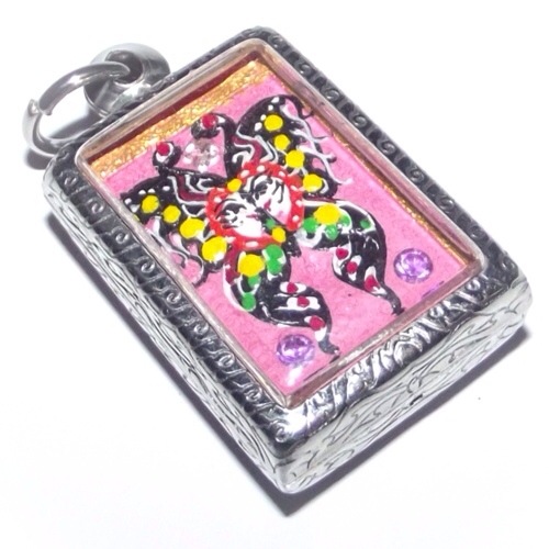 Taep Jamlaeng Butterfly King Amulet pink Kroo Ba Krissana Intawano