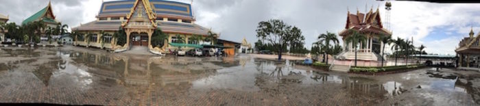 Panorama view of the temple of Wat Juk Gacher