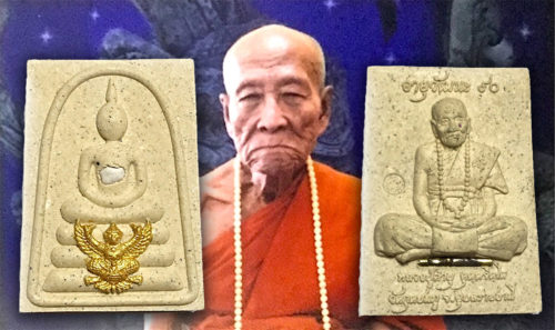 Phra Kruba Srivichai Herbs Powder Wat Doiti Lamphun Talisman Magic Buddha Amulet 