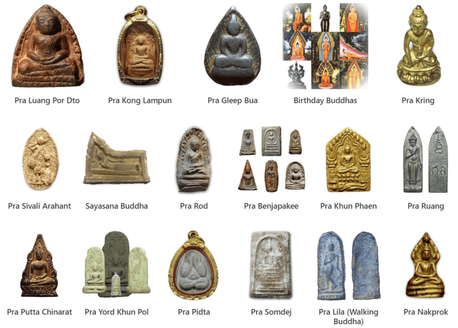 phra tat 300 yod relic stone buddhist buddha talisman amulet thai 134 g ...