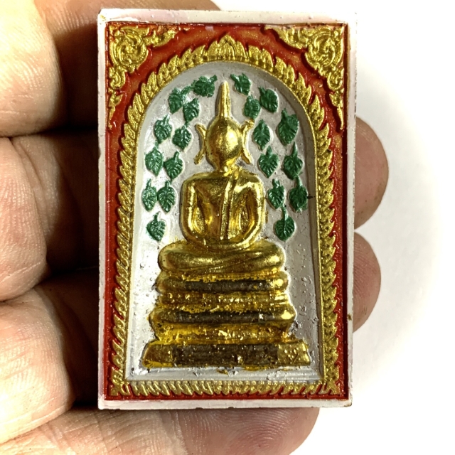 Statue Somdej Ong Pathom LP Thai amulet Yant  wealth Fortune Prevent black magic 