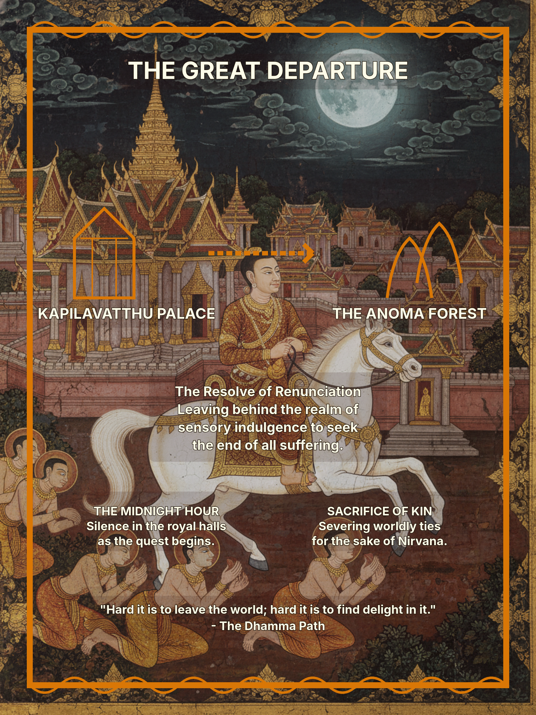 The Great Departure: Mahabhinikkhamana